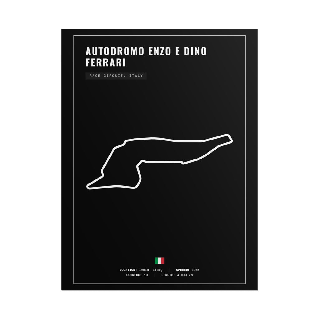 Autodromo Enzo e Dino Ferrari Track Poster