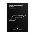 Autodromo Enzo e Dino Ferrari Track Poster