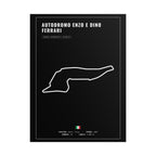 Autodromo Enzo e Dino Ferrari Track Poster