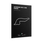 Autodromo Enzo e Dino Ferrari Track Poster