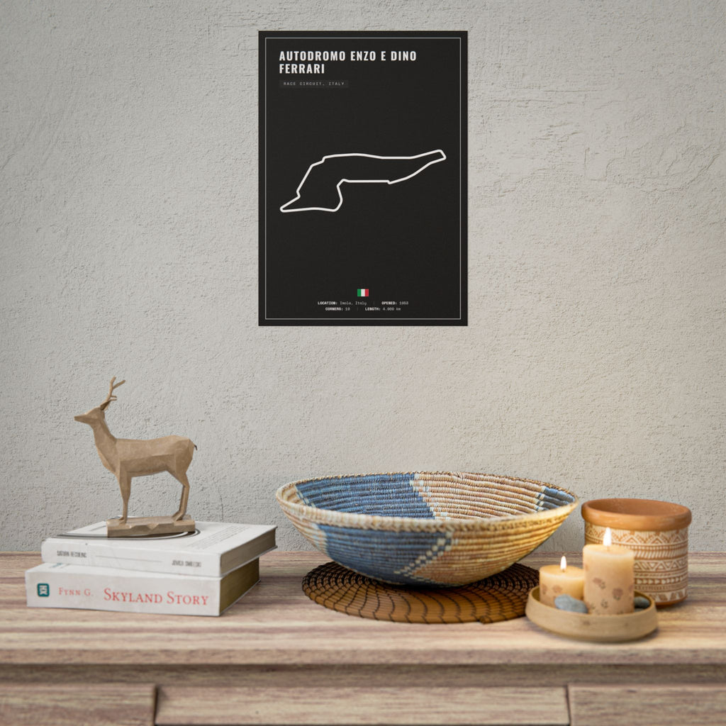 Autodromo Enzo e Dino Ferrari Track Poster
