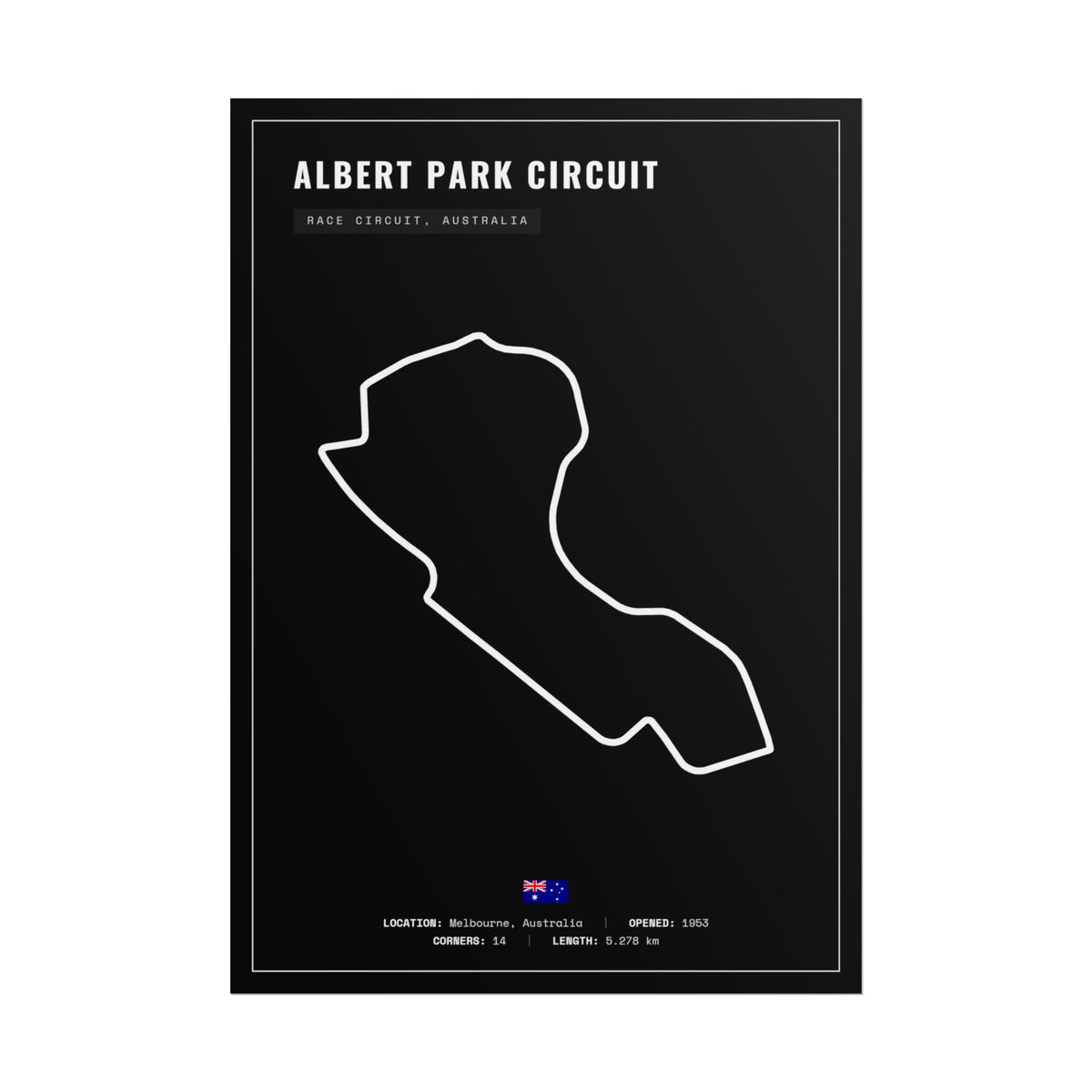 Albert Park Circuit Poster