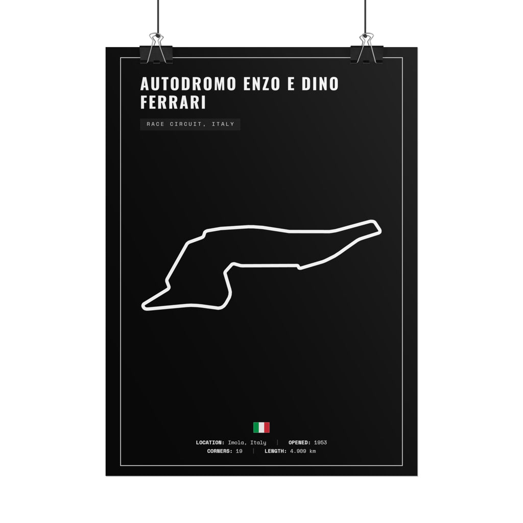 Autodromo Enzo e Dino Ferrari Track Poster