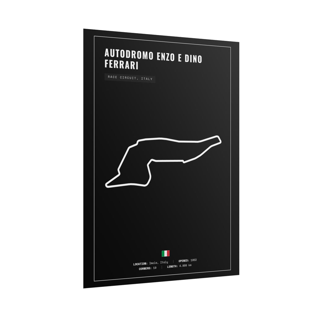 Autodromo Enzo e Dino Ferrari Track Poster