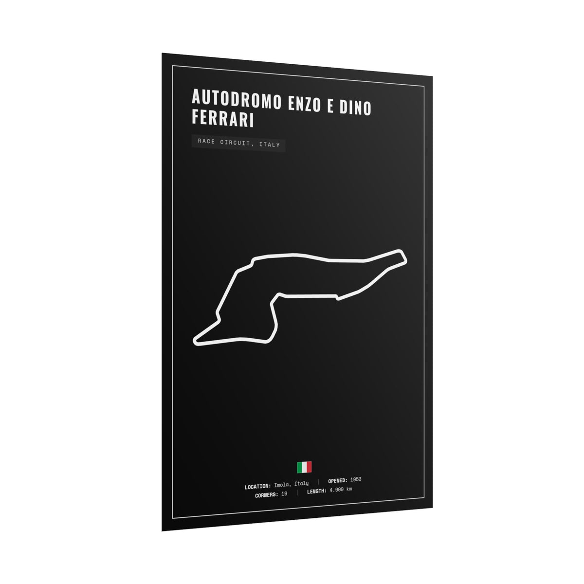 Autodromo Enzo e Dino Ferrari Track Poster